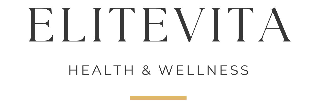 Logo of Elite Vita Health & Wellness, a healthcare interior design project executed by Design Divine.