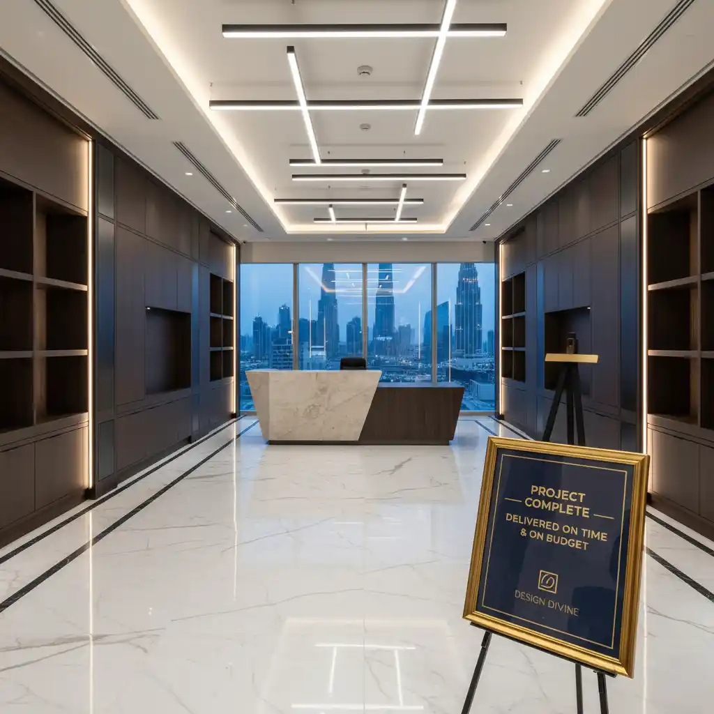 Design Divine fixed price turnkey interior fit-out in Dubai — delivered on time and on budget