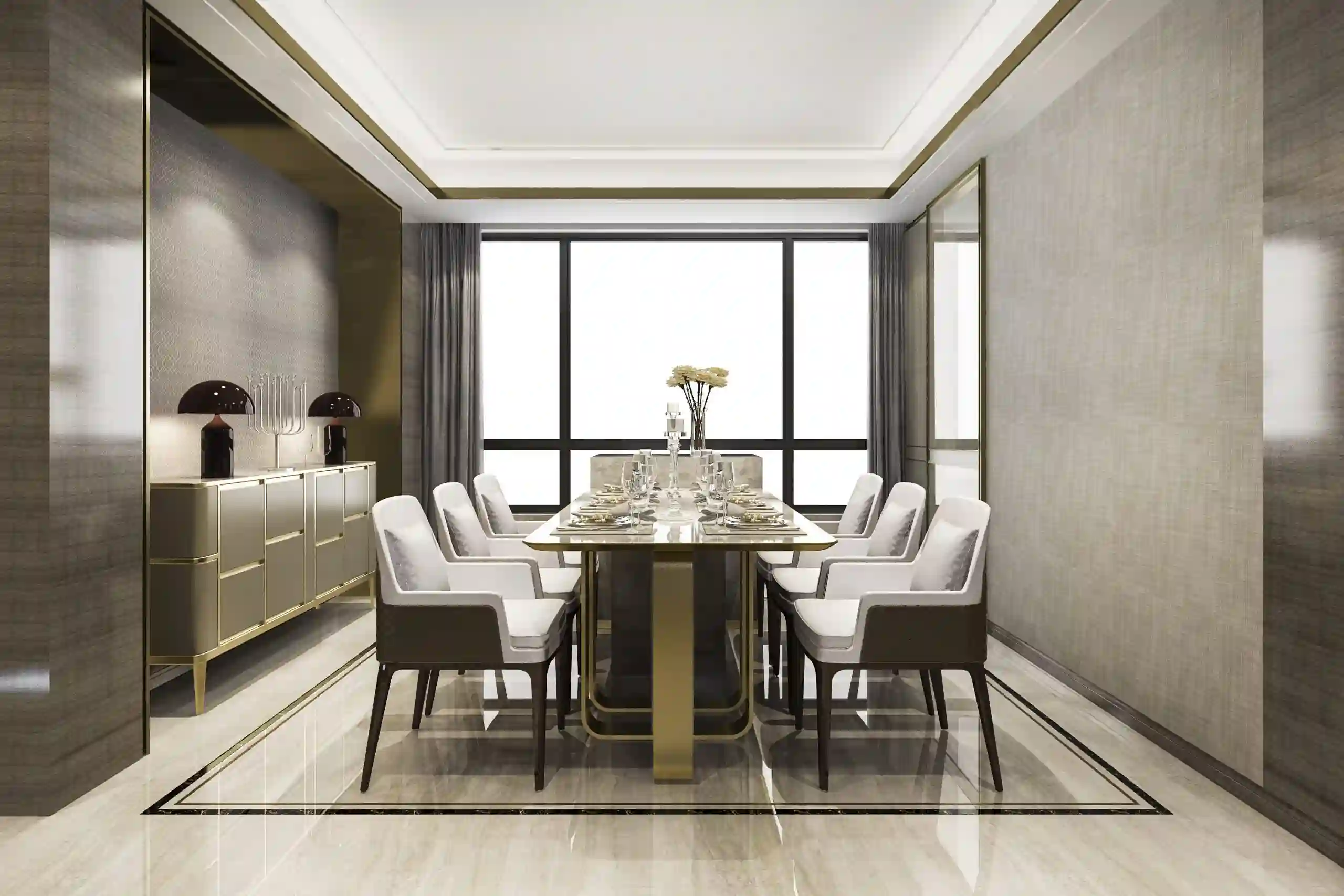 Luxury residential interior by Interior Fitout Company in Dubai