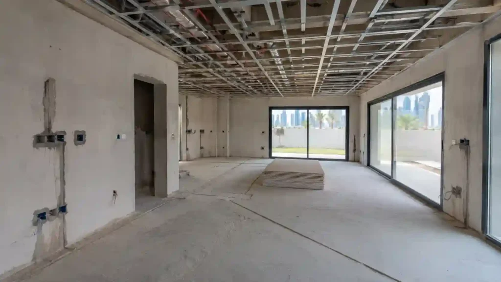 Villa renovation works in progress in Dubai — Design Divine Interior Fitout